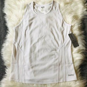 NWT Eastbay Solid White Running Singlet, L